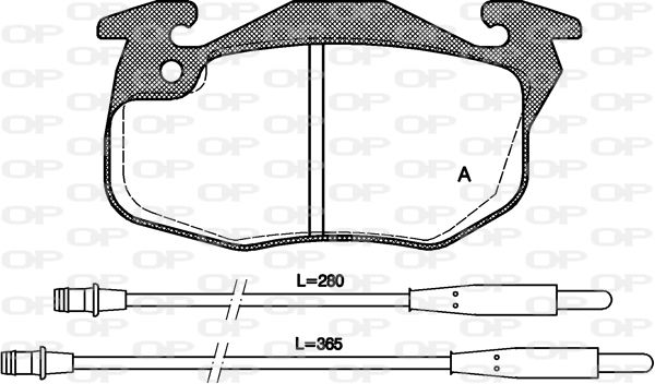 OPEN PARTS Jarrupala, levyjarru BPA0192.34